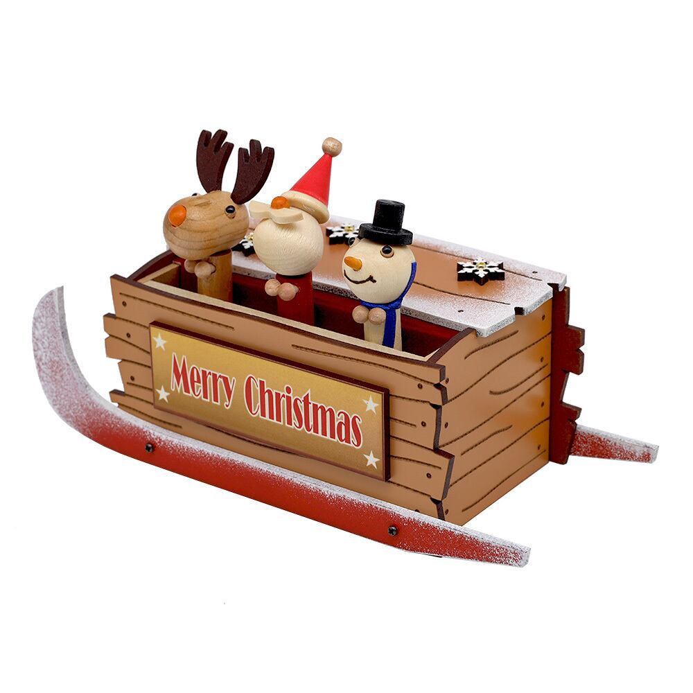 クリスマスオルゴール サンタ ソリ