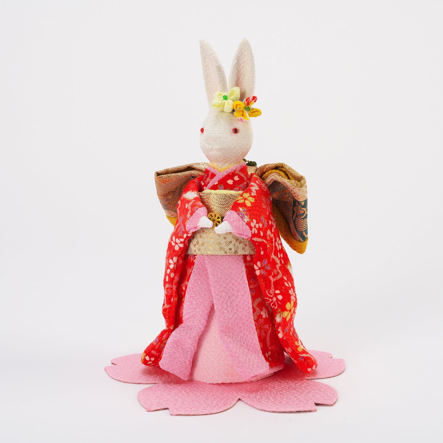 着物うさぎオルゴール 振袖立位 赤