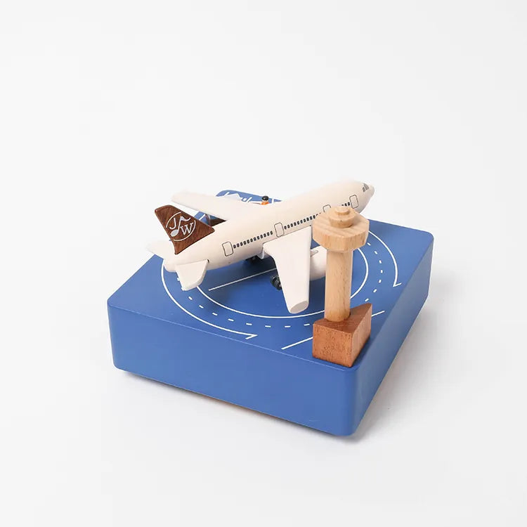 木製からくりオルゴール　エアポート