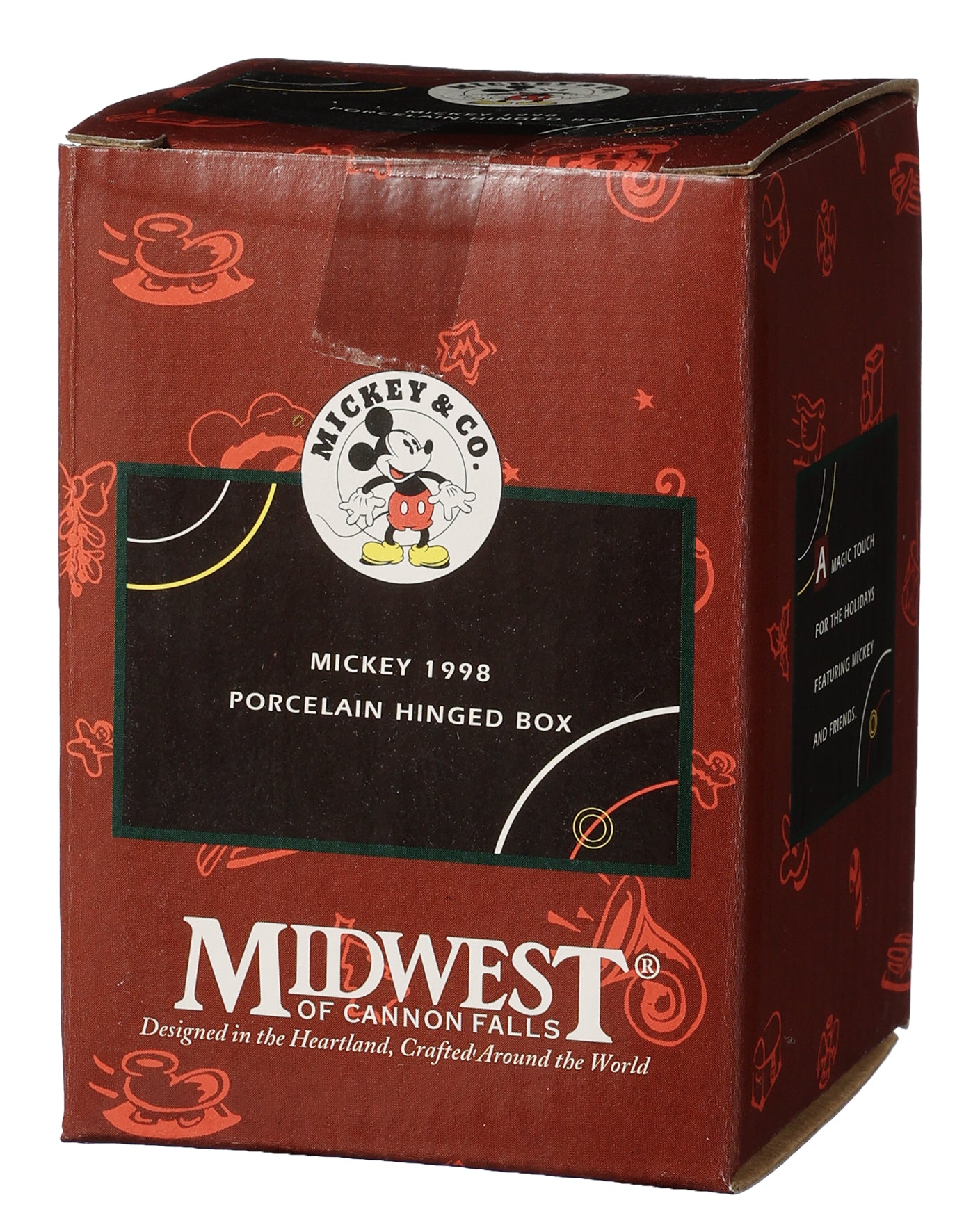 Midwest of Cannon Falls ヴィンテージ ディズニー コレクション 蝶番付きBOX ミッキー 1998クリスマス