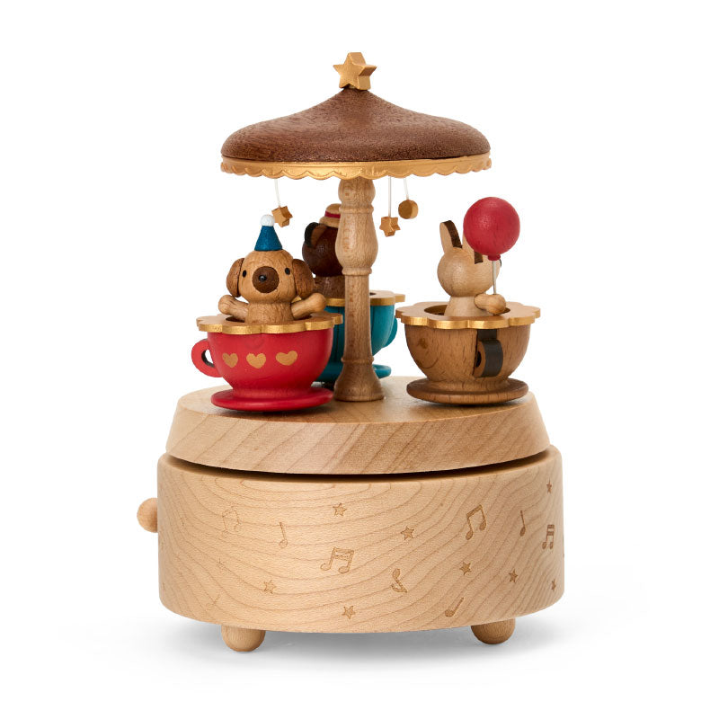 木製からくりオルゴール　コーヒーカップ