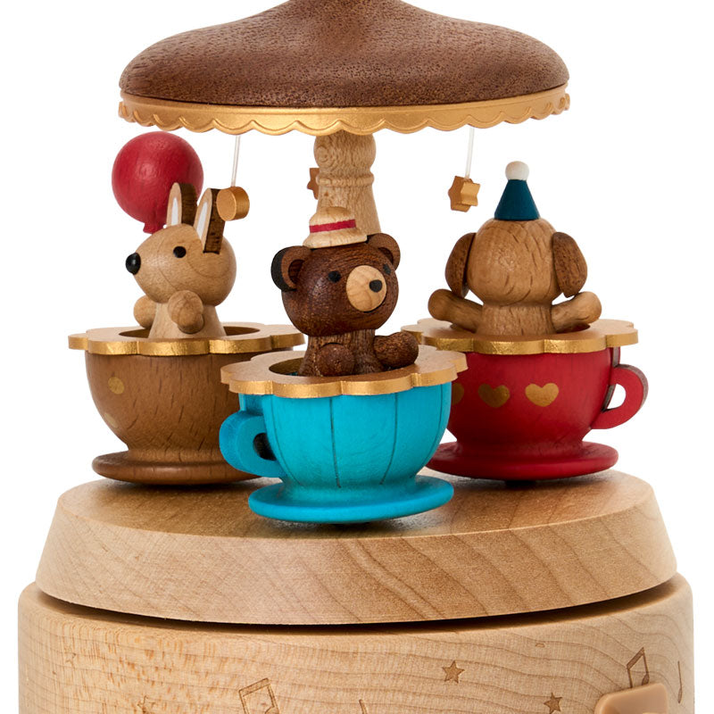 木製からくりオルゴール　コーヒーカップ