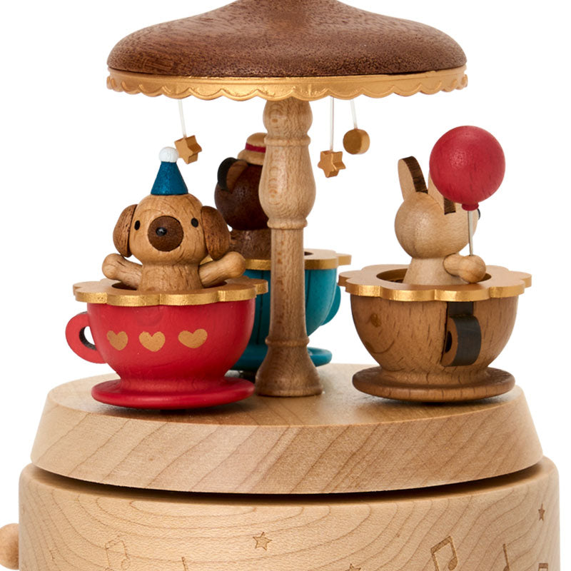 木製からくりオルゴール　コーヒーカップ